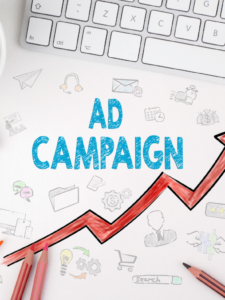 Doodle image that says "Ad Campagin"